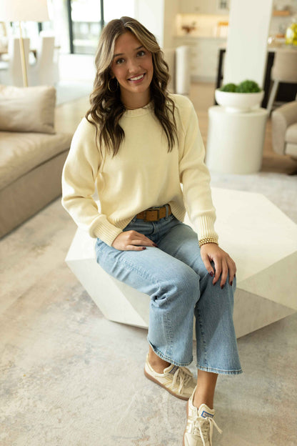 Spring Street Pullover - Banana Cream