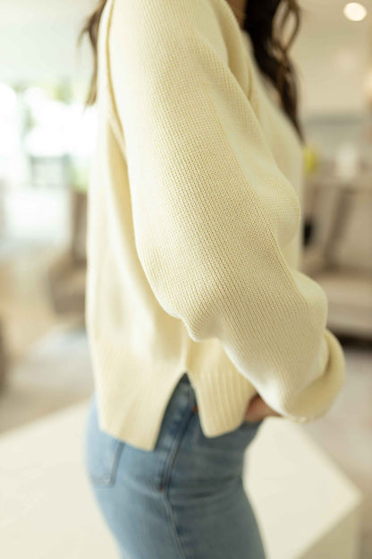 Spring Street Pullover - Banana Cream