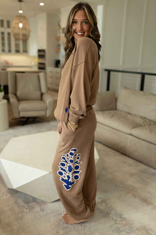 All Star Pant Bottoms Embroidered - Twig Combo