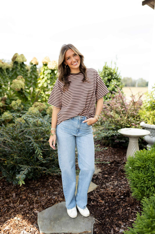 Blush Top - Pink/Brown