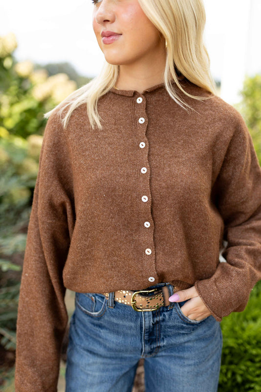 Piper Cardigan - Brown