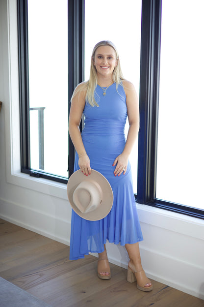 Laney Dress - Indigo Blue