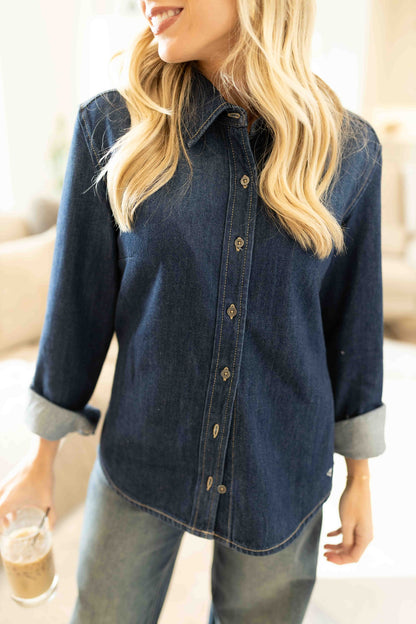Abby Shirt - Dark Denim