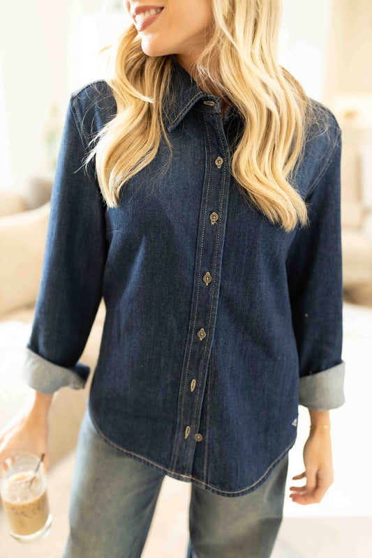 Abby Shirt - Dark Denim