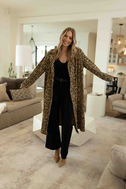Kelly Duster - Leopard Denim