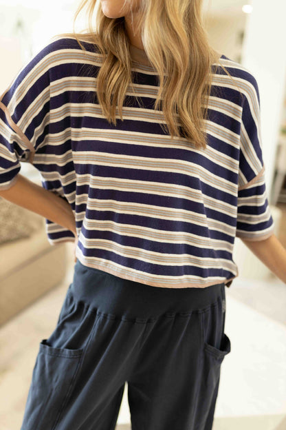 FP - Clean Rugby Tee - Navy Combo