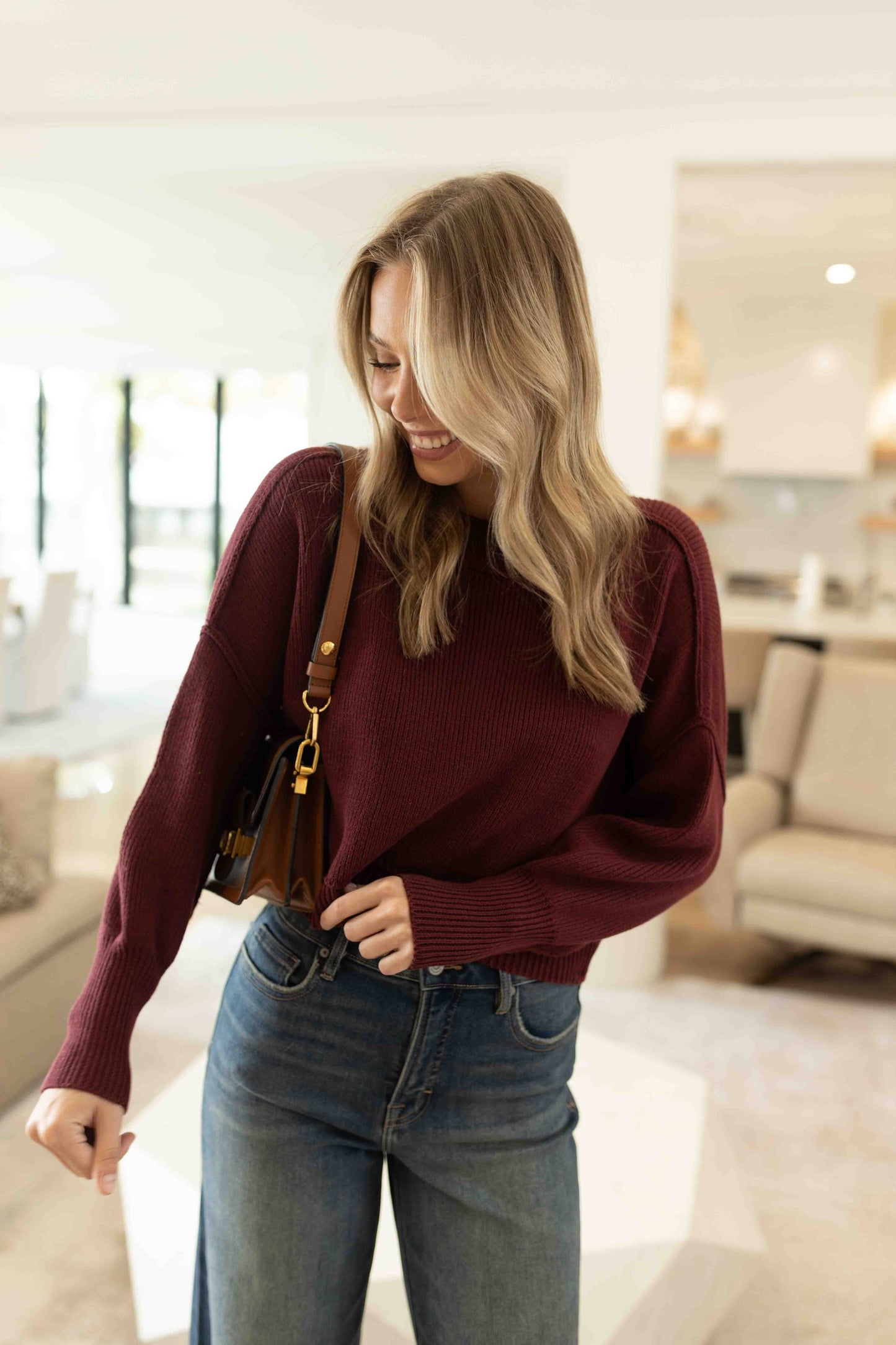 Sumire Pullover - Oxblood