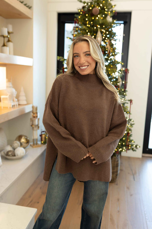Mazzy Sweater - Chocolate Brown
