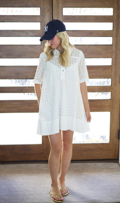 Free People - Remino Eyelet Mini - Bright White