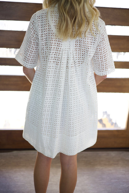 Free People - Remino Eyelet Mini - Bright White