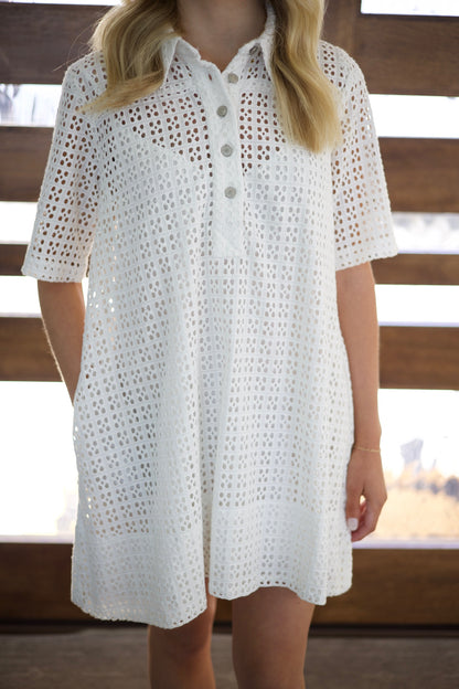 Free People - Remino Eyelet Mini - Bright White