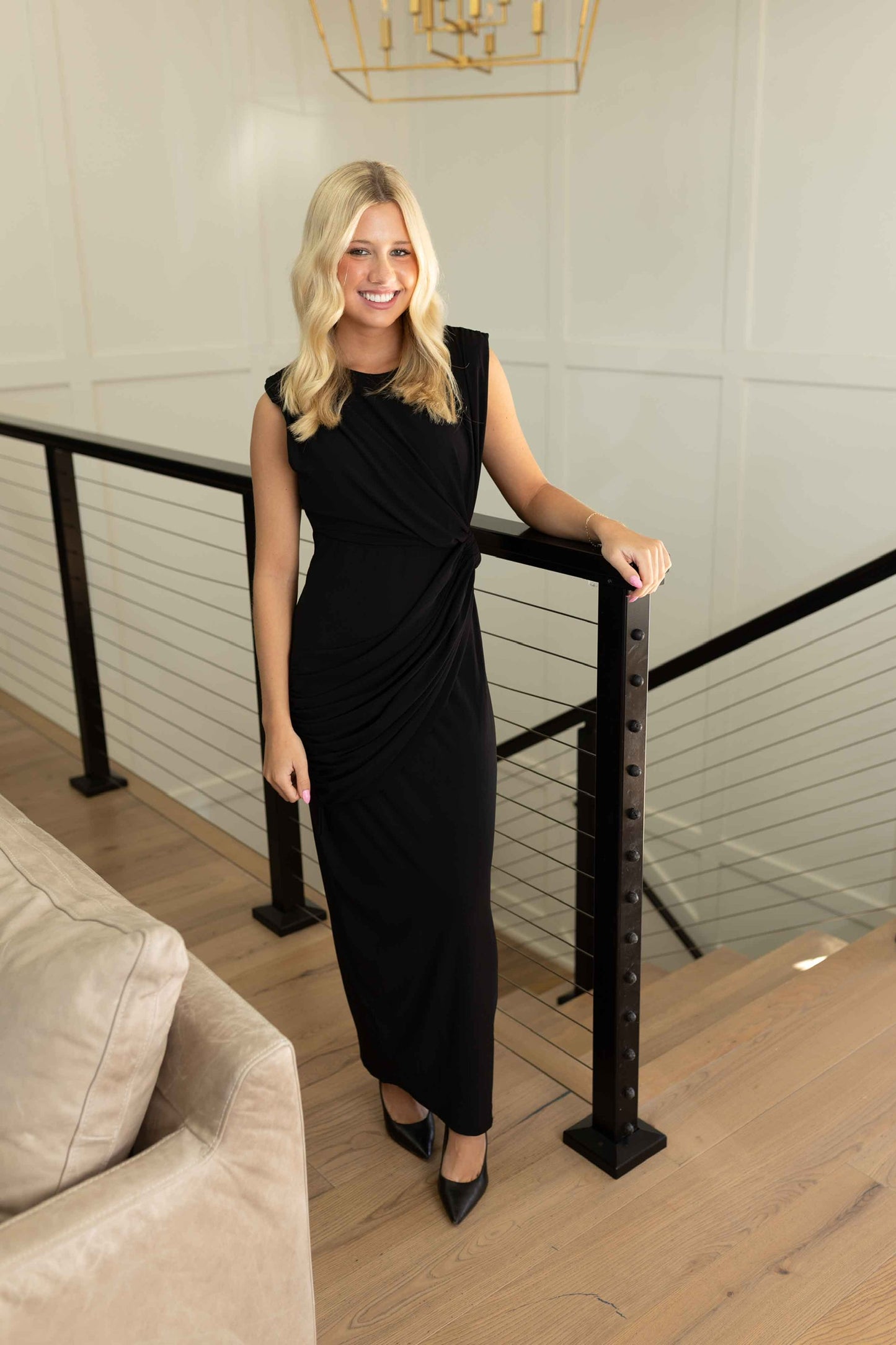 MM - Sleeveless Maxi Dress - Black
