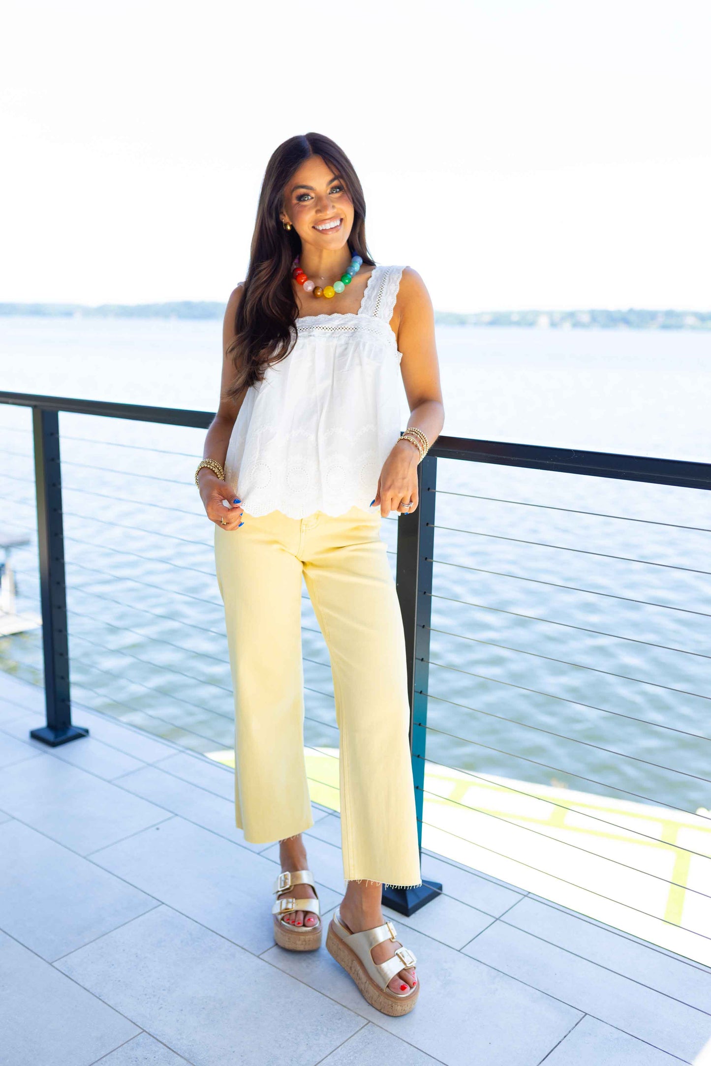 Vervet - Blaine Baby Yellow Wide Leg