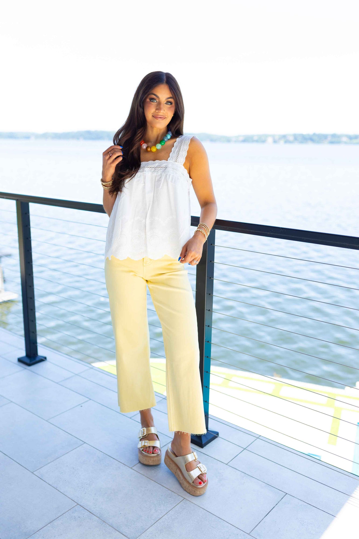 Vervet - Blaine Baby Yellow Wide Leg