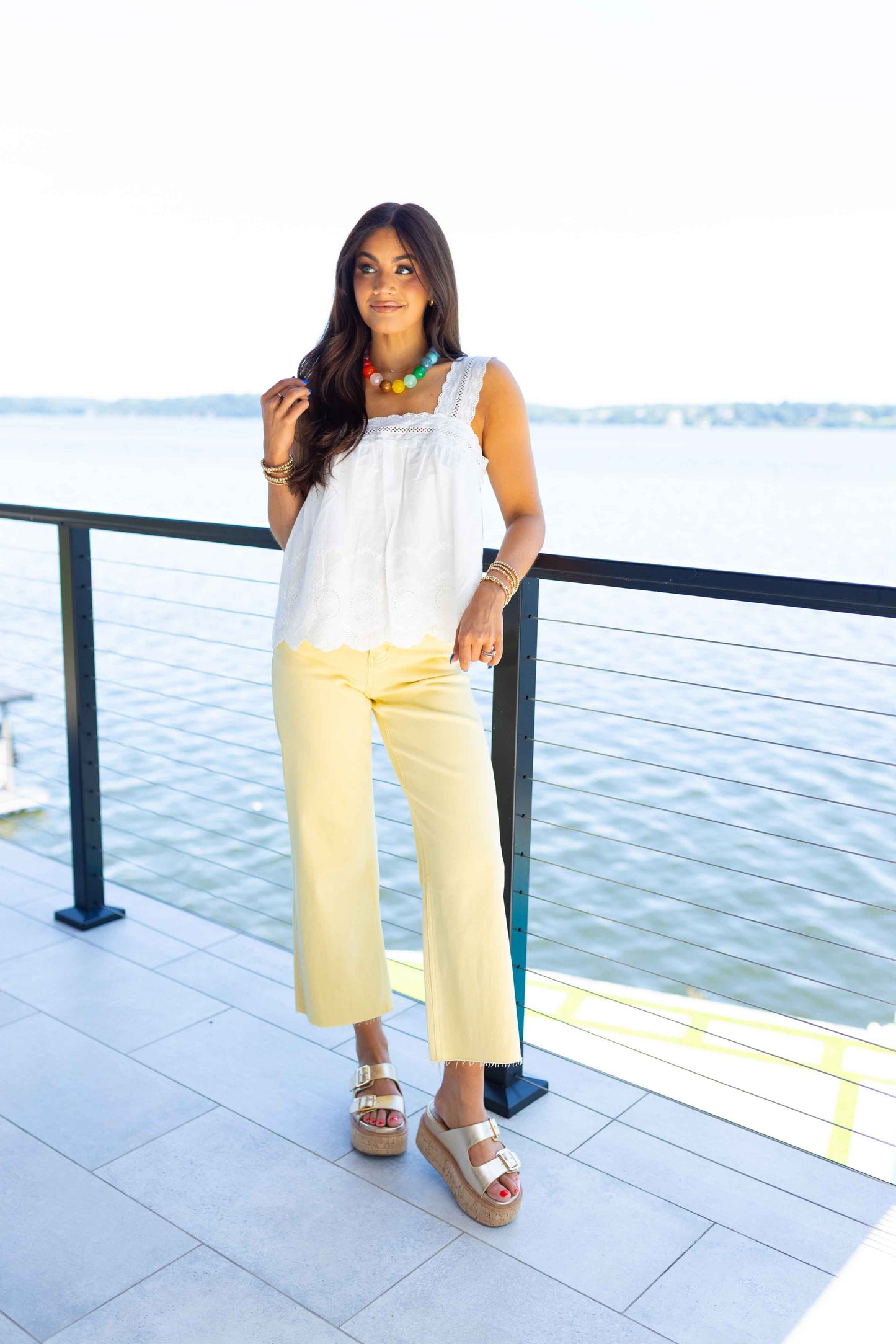 Vervet - Blaine Baby Yellow Wide Leg