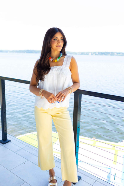 Vervet - Blaine Baby Yellow Wide Leg