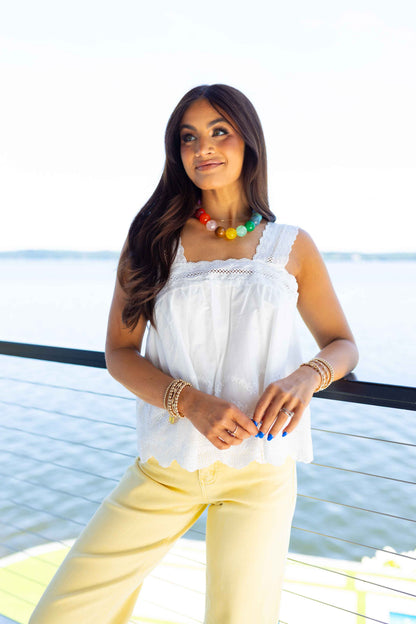 Summer Breeze Tank - White