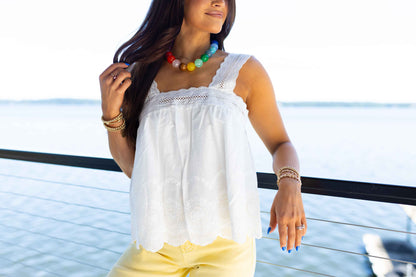 Summer Breeze Tank - White