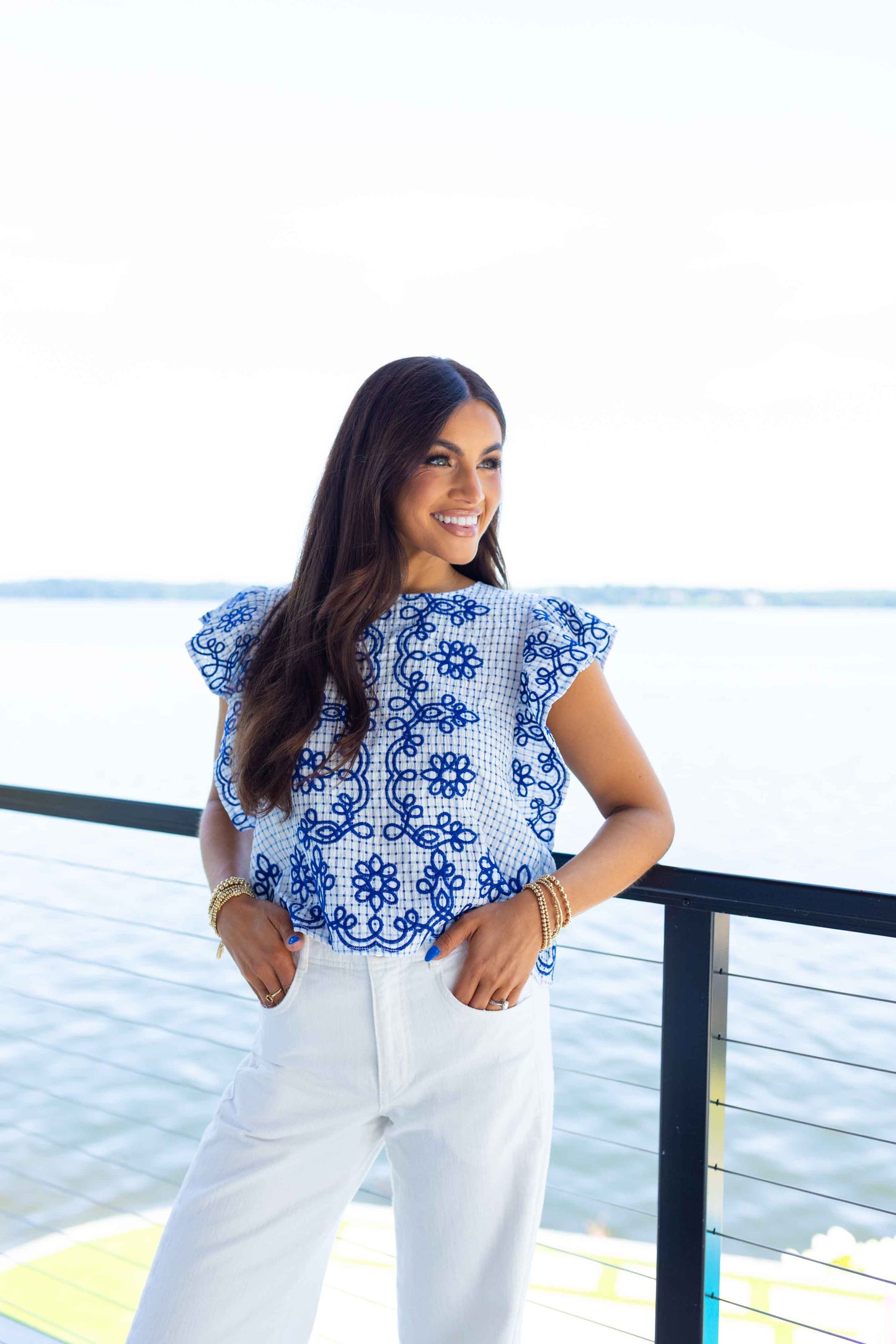 Anna Blue Blouse