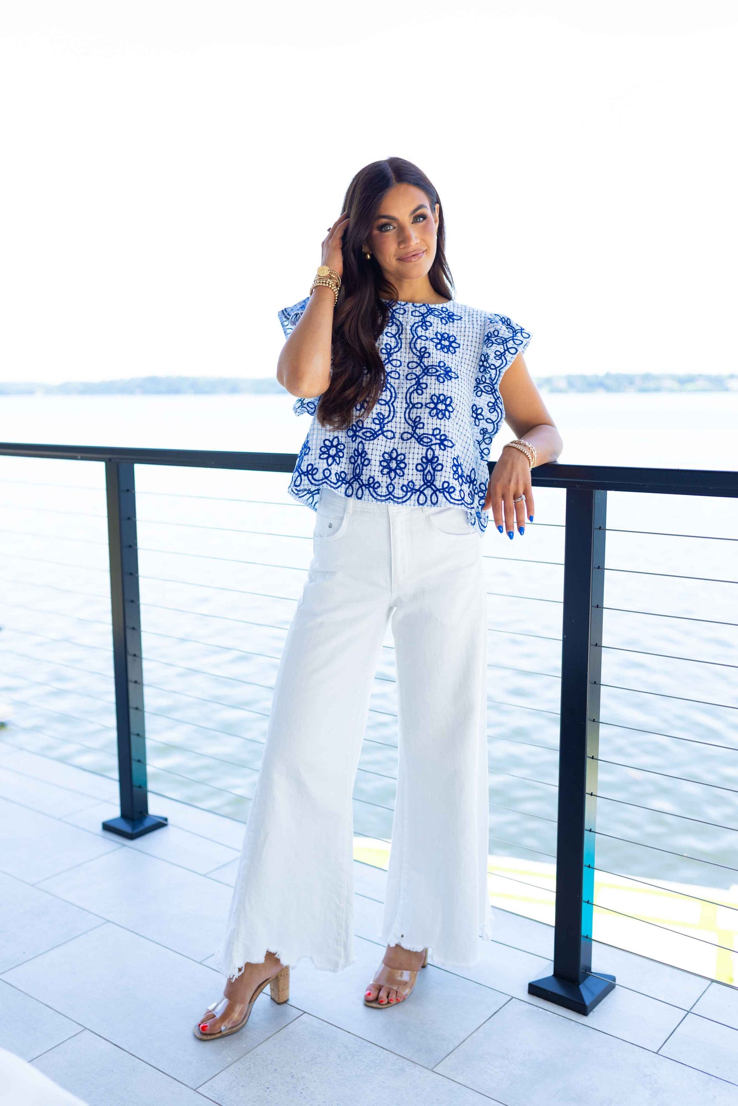 Anna Blue Blouse