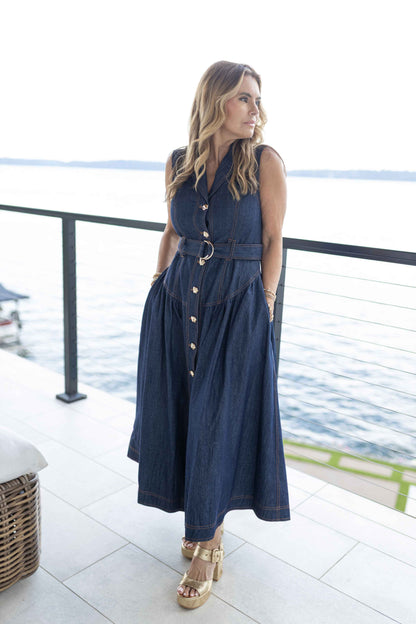 Candice Denim Maxi