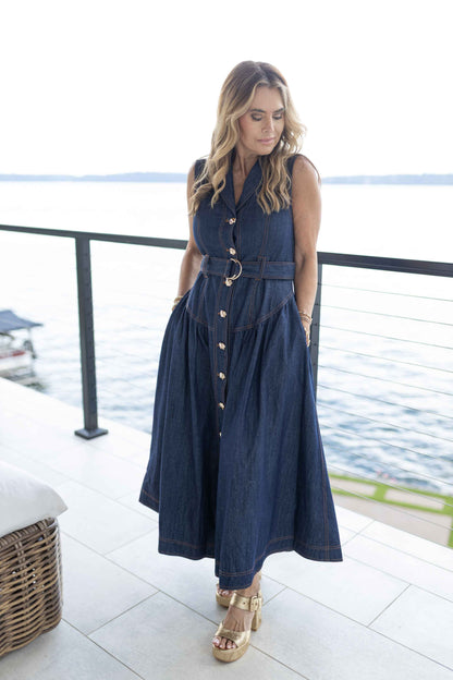 Candice Denim Maxi