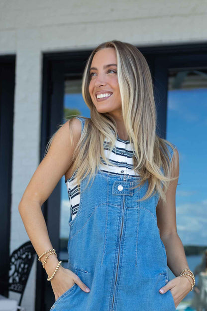 FP - Jamie Henley Stripe - White Combo