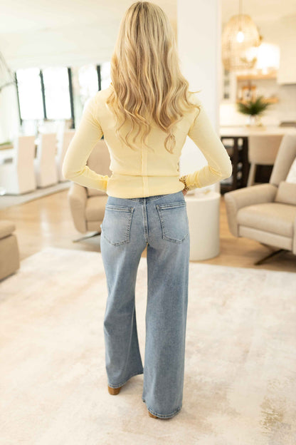 Stride Hi-rise Wide Leg - Carbon Canyon