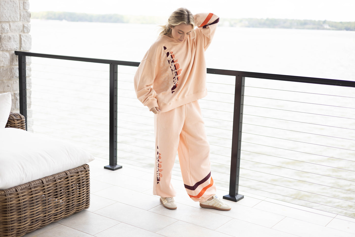 All Star Pullover Logo - Pastel Peach Sport