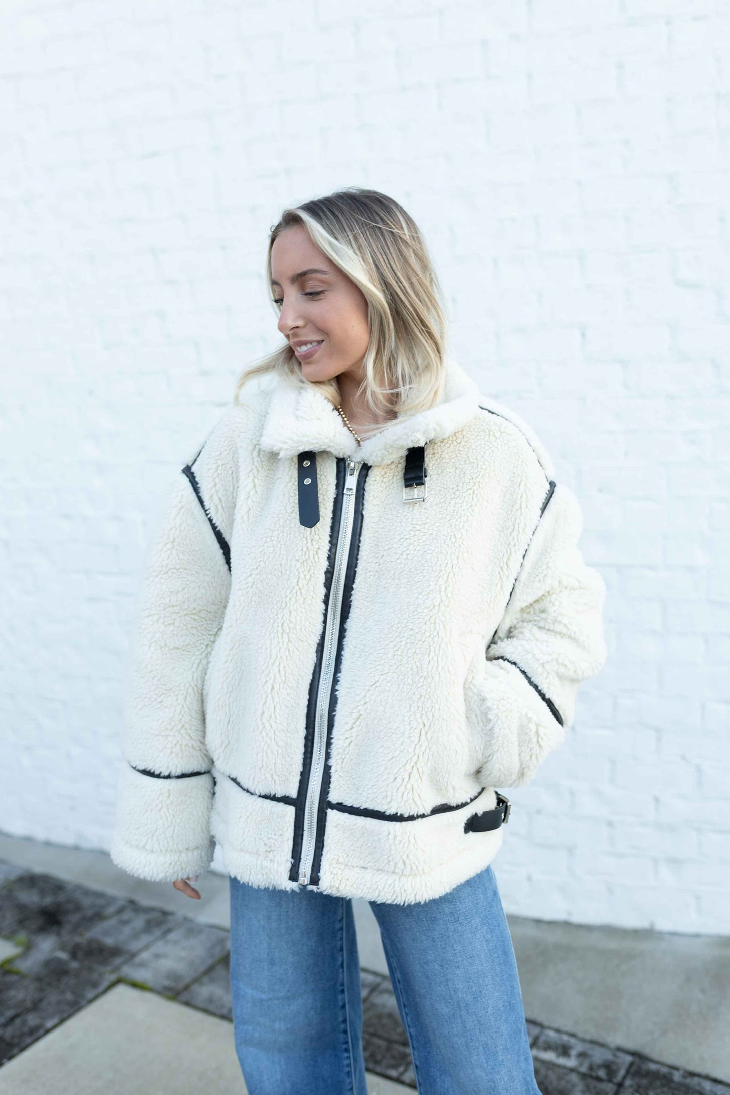 Aruncus Jacket - Ecru/Black