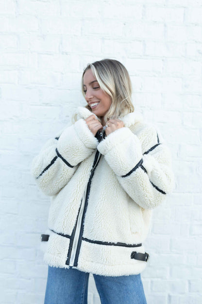 Aruncus Jacket - Ecru/Black