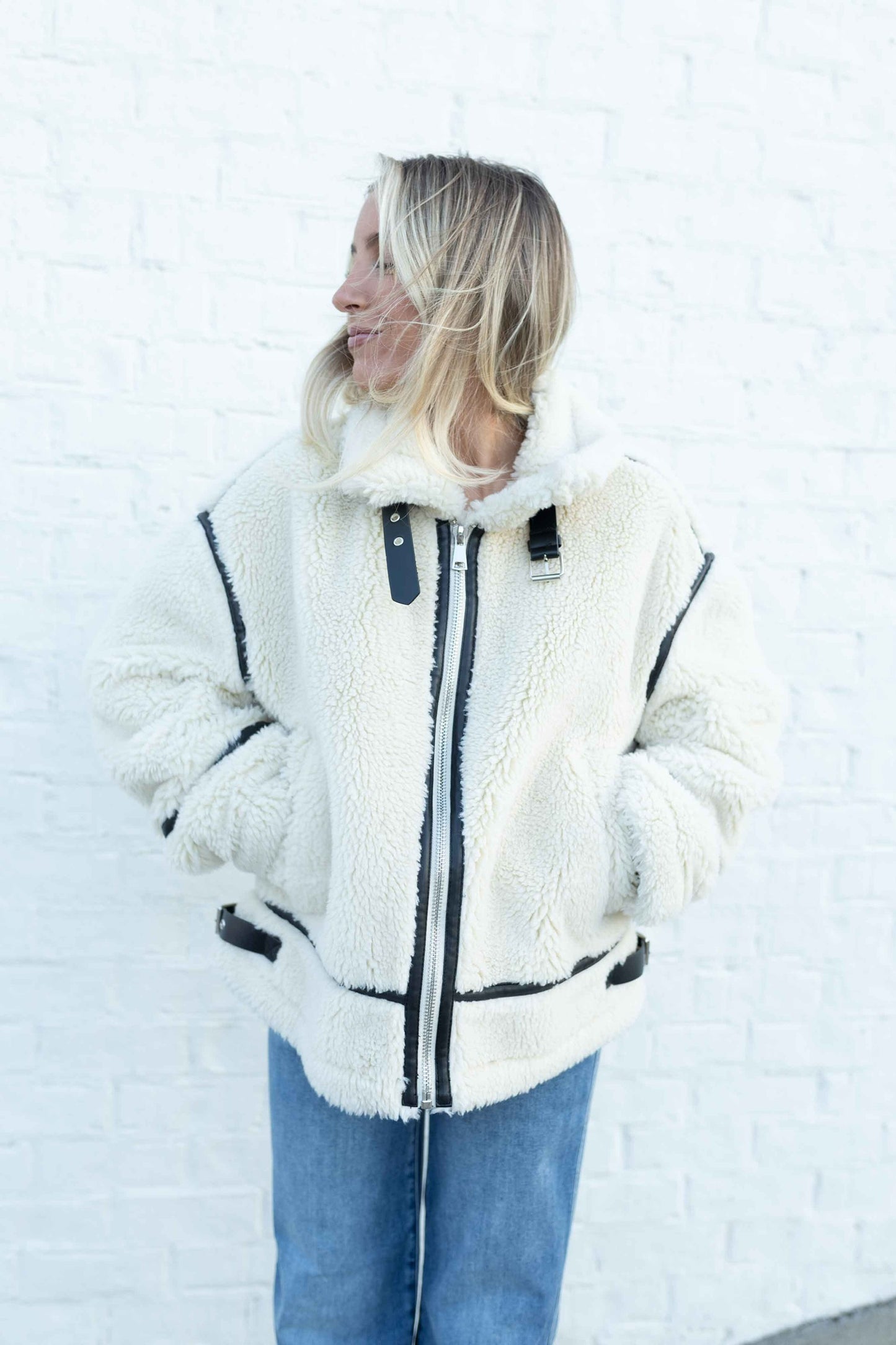 Aruncus Jacket - Ecru/Black