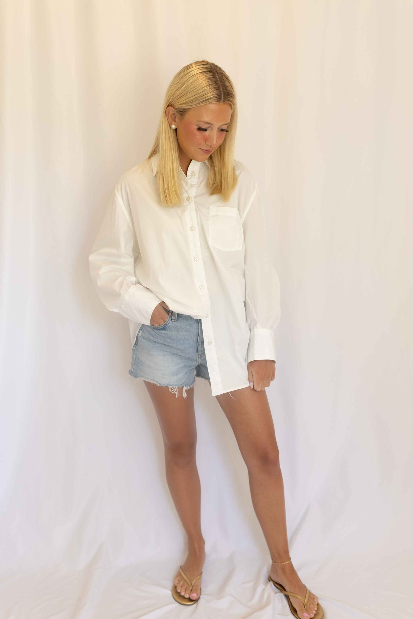 Sabine Tailored Shirt - Parchment