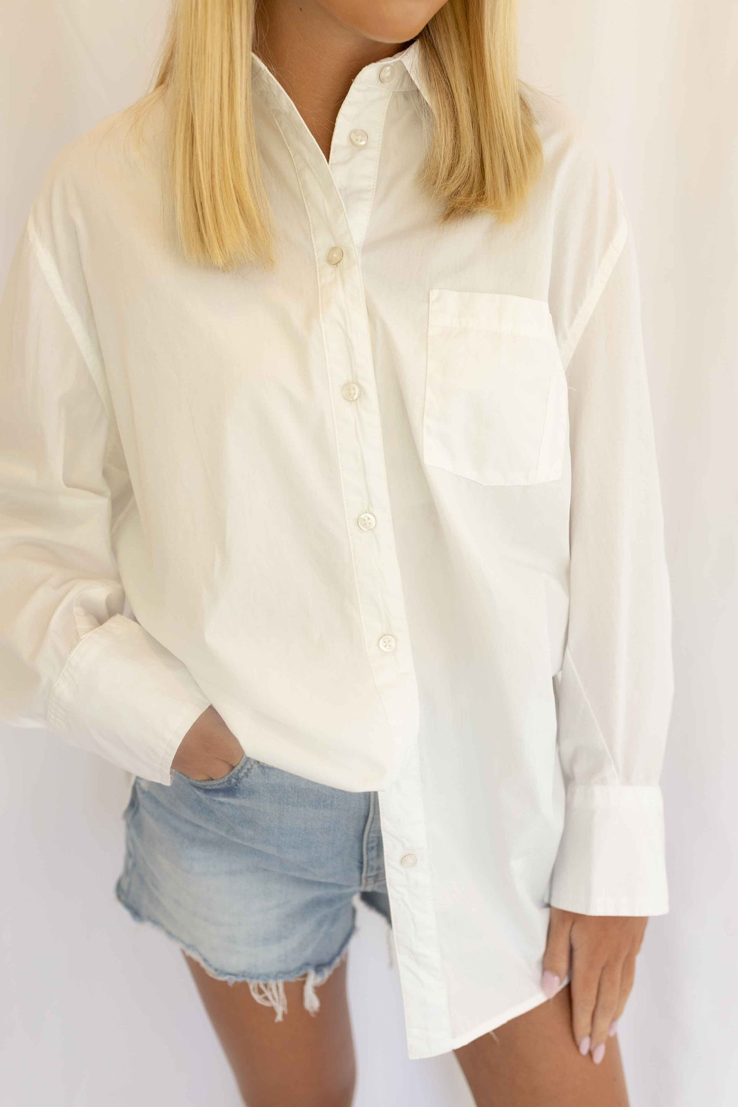 Sabine Tailored Shirt - Parchment