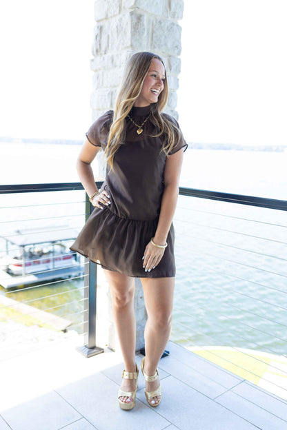 Mocha Mini Dress