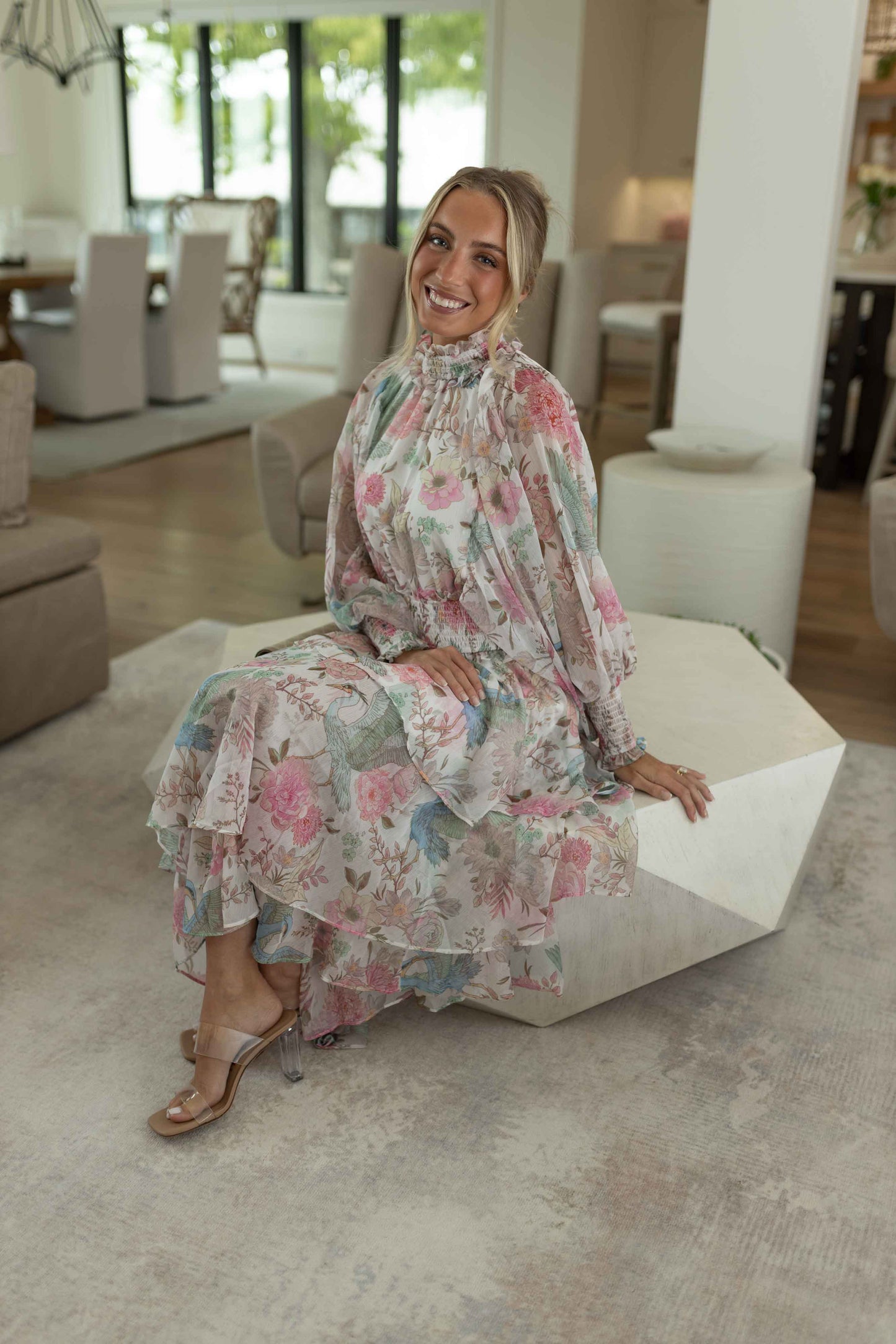 Orchid - Heron Ivory Dress