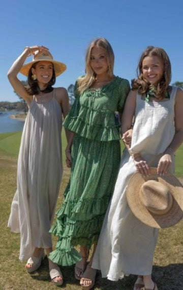 MM - Wide Strap Linen Tank - Beige