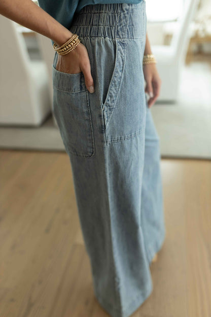 FP - Breezy Denim Pull On - Dusk