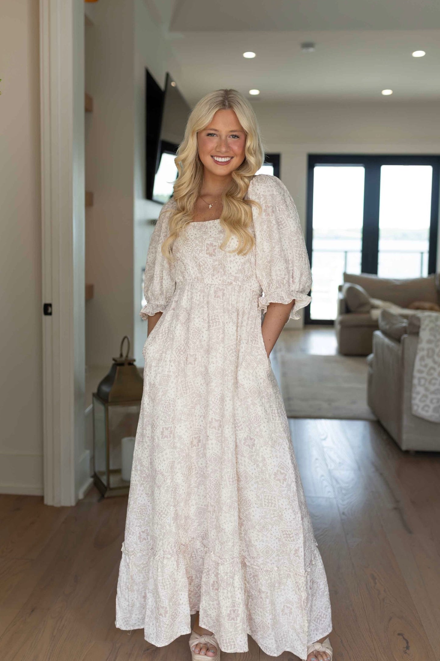 Pheobe Maxi Dress - Natural Floral
