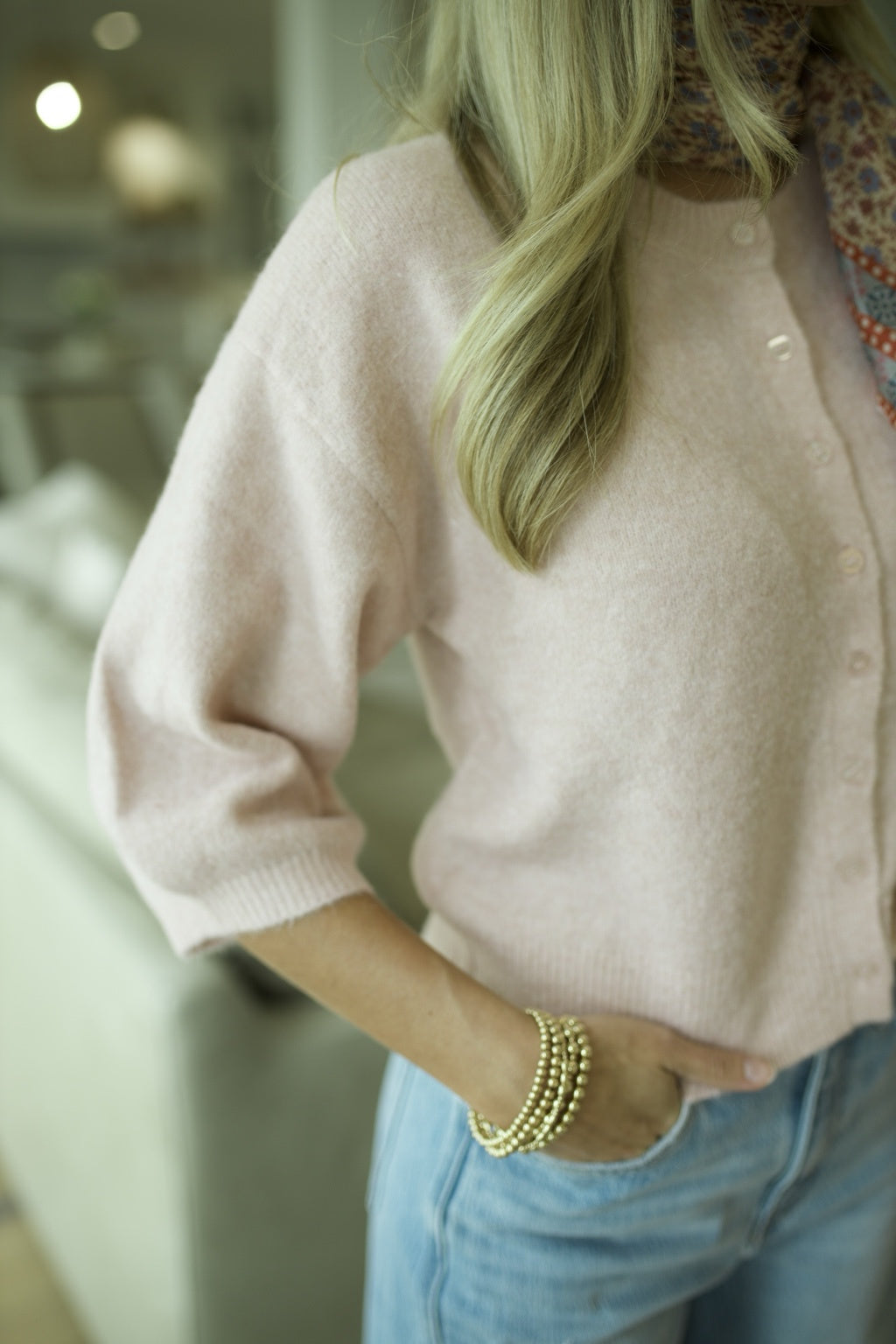 Valor Cardigan - Soft Blush