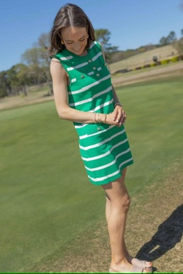 Rory Green Striped Dress