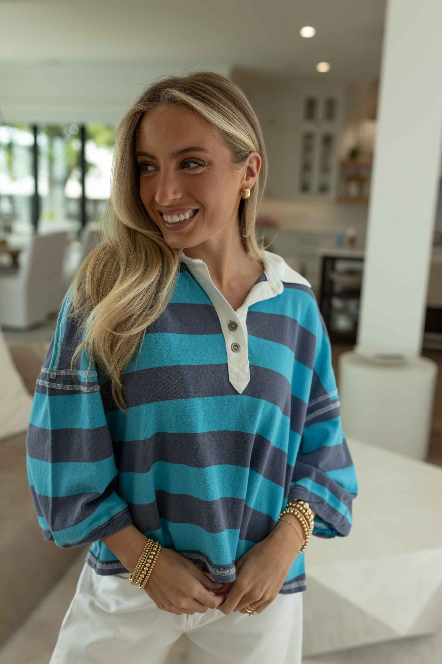 FP - Auggie Tee - Night Shadow/Tropical Blue