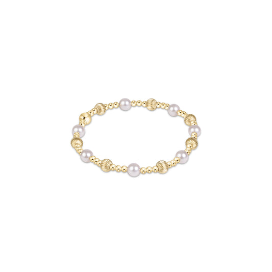ENEWTON - Dignity Sincerity Gold 5mm Bracelet - Pearl