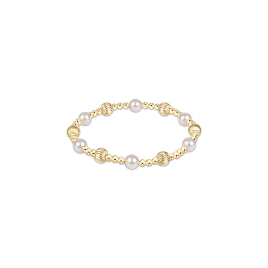 ENEWTON - Dignity Sincerity Gold 6mm Bracelet - Pearl