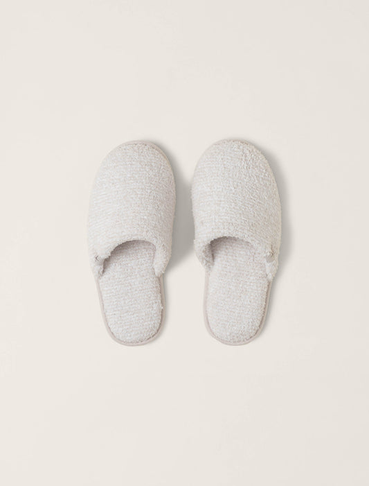 CozyChic Unisex Slipper - Heathered Stone/White