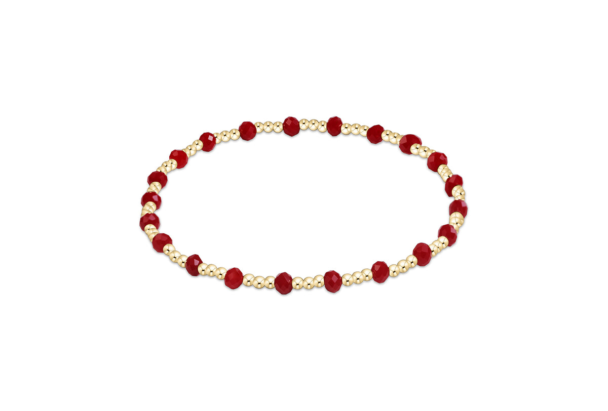 ENEWTON - Gameday Flirty Sincerity Bracelet - Crimson