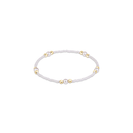 ENEWTON - Gameday Hope Purpose Pearl Bracelet - White