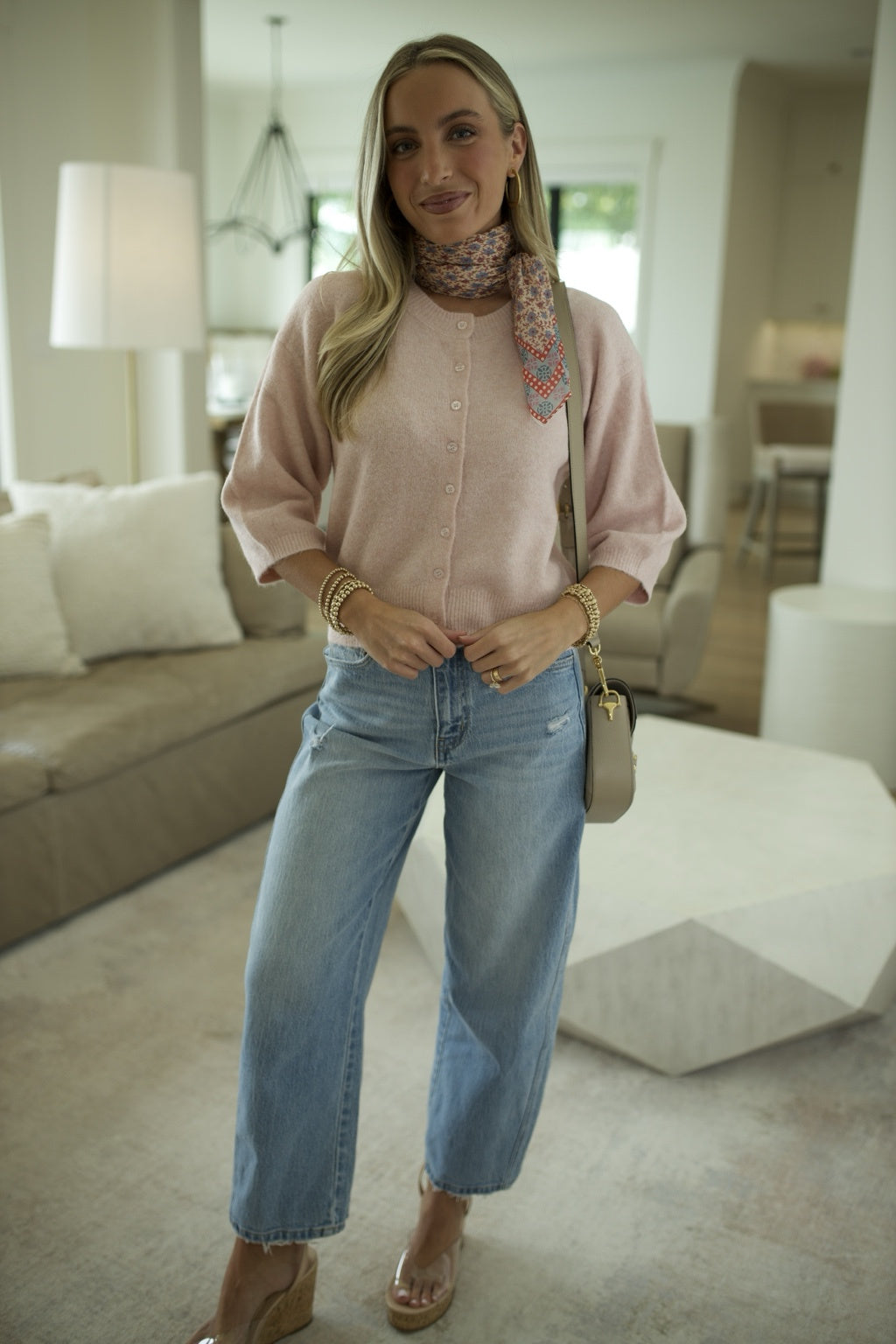 Valor Cardigan - Soft Blush