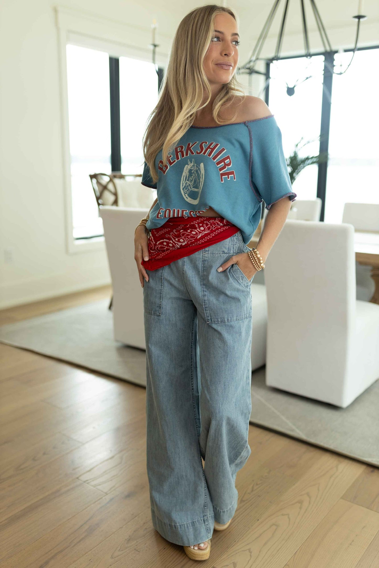 FP - Breezy Denim Pull On - Dusk