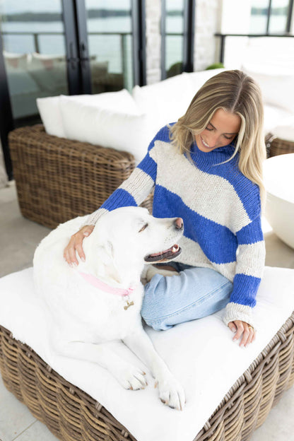 FP - Opal Rugby Stripe Sweater - Cobalt Combo